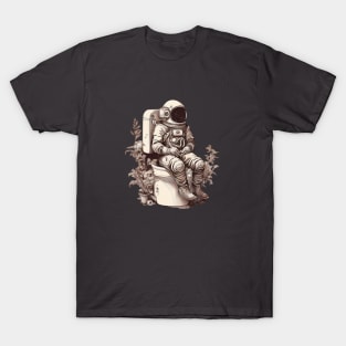 Astronaut on a toilet T-Shirt